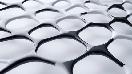Obraz premium Abstract Modern Design with Interlocking Shapes and White Space for Background
