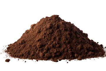 Isolated Soil Pile on transparent background