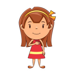 Girl Pledge of Allegiance, hand on chest