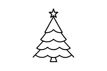 christmas tree vector illustration