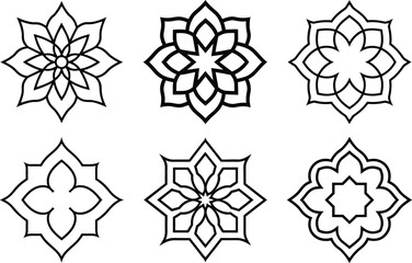 Islamic mandala design,