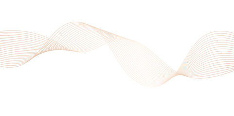 Smooth Wave Line Background. Abstract Flowing Curve with Gradient Effect