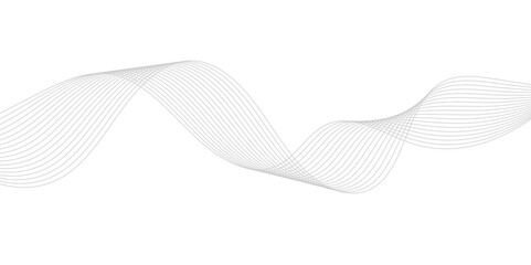 Smooth Wave Line Background. Abstract Flowing Curve with Gradient Effect