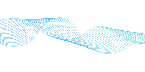 Smooth Wave Line Background. Abstract Flowing Curve with Gradient Effect