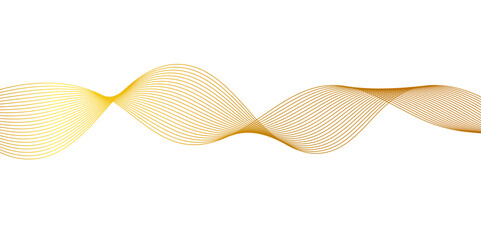 Smooth Wave Line Background. Abstract Flowing Curve with Gradient Effect