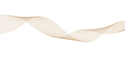 Smooth Wave Line Background. Abstract Flowing Curve with Gradient Effect