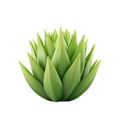 Obraz premium 3D icon of Leek isolated on transparency background