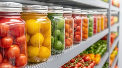Processed fruits canning event nongkhanestock factory professional photography bright environment close-up view