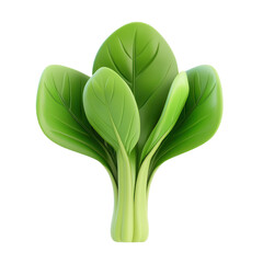 3D icon of Bok choy isolated on transparency background
