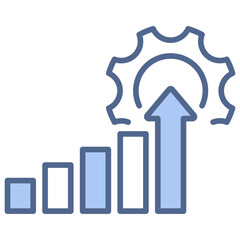 Improvement Blue Icon