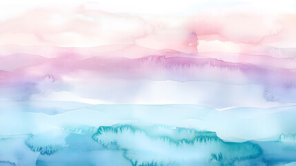 Watercolor landscape background design for corporate branding high-resolution wallpaper soft colors and serenity
