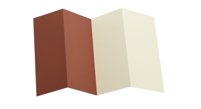 Isolated Folding Map Representing Travel