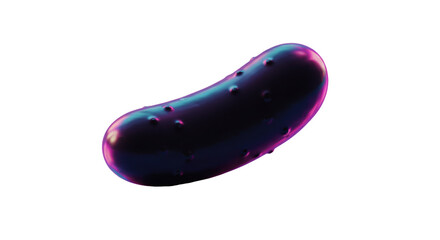 Isolated Shiny Dark Pickle