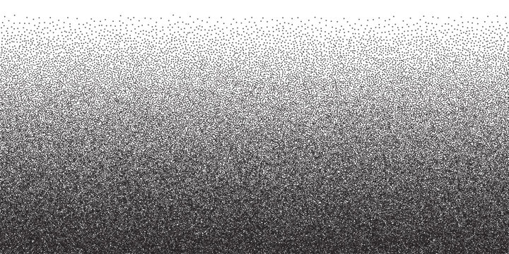 Noise dot grain background of dotwork gradient halftone pattern. Vector stipple effect of grain noise with grainy texture