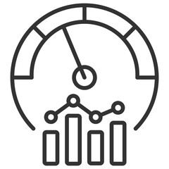 Key Performance Indicator Outline Icon