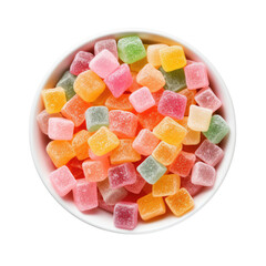 Gummy Sugar Sweets on transparent background