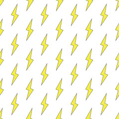 Lightning bolt seamless pattern