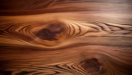 Fototapeta premium Smooth polished wooden surface with high detail grain texture under natural lighting