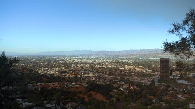 Aerial View of Cityscape with Prominent Skyscraper