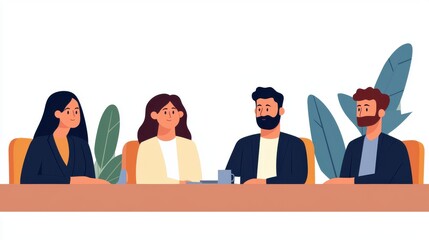 Diverse Business Team Meeting Collaborative Professionals in Discussion