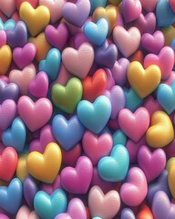 Fototapeta premium A heart-patterned design for a seamless background, perfect for Valentine's Day