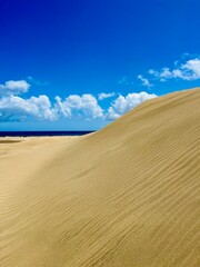 Vue dans les dunes de Maspalomas à Gran Canaria
