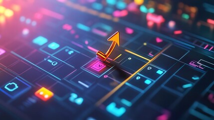 Colorful Task Calendar: Visual Schedule Planner, Productivity Icons, Rising Sun Theme, Time Management Tool, Organization Chart, Event Planning, Daily Agenda Design.
