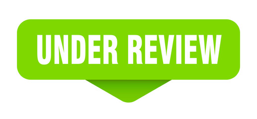 under review sticker. under review sign on transparent background