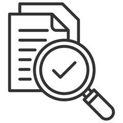 Audit Outline Icon