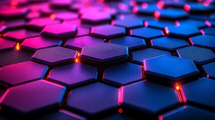 Fototapeta premium Abstract Hexagonal Pattern Background
