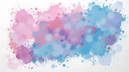 Obraz premium Abstract Colorful Splash Art with Pink and Blue Tones and Shapes