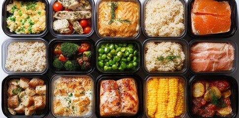Weekly meal prep containers - promoting clean eating and healthy choices