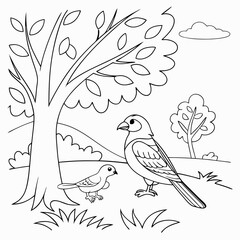 birds coloring pages