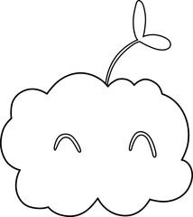 Environment coloring page with a stamp outline highlighting sustainability, conservation, and eco friendly living, perfect for kids and adults to promote climate awareness and responsible habits
