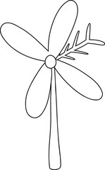Wind turbines clean energy coloring page featuring a detailed stamp outline of renewable energy sources, perfect for environmental education, sustainability awareness, and promoting eco friendly elect