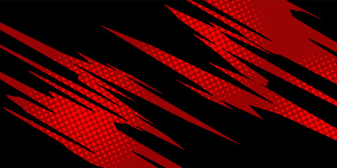 Abstract horizontal light red and blue stripe lines background. You can use for ad, poster, template, business presentation. Vector illustration