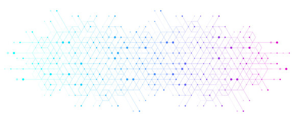 Modern health care or medical background design. Health care innovation concept. Horizontal header web banner. Abstract geometric background with hexagon shapes for medicine, science, chemistry.