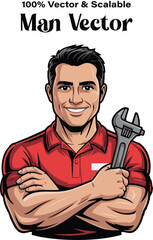 Illustration of a man.