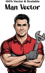 Illustration of a man.