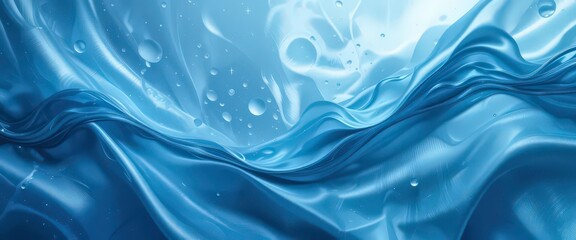 Obraz premium A cool, arctic inspired silk backdrop with frozen ripple effects, subtle light reflections and a smooth, glassy finish.