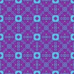 vector seamless pattern with flowers