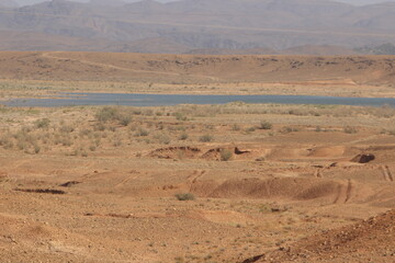 Barrage El Mansour Eddahbi, Ouarzazate Lake in Morocco	