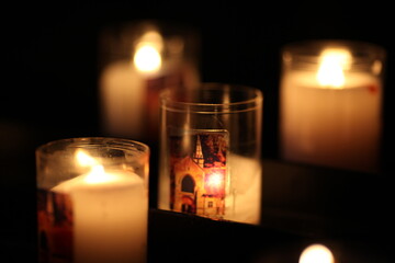 candles in the dark