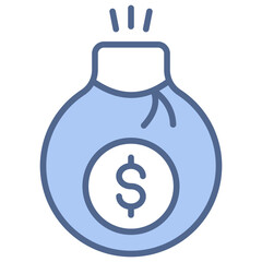 Cost Blue Icon