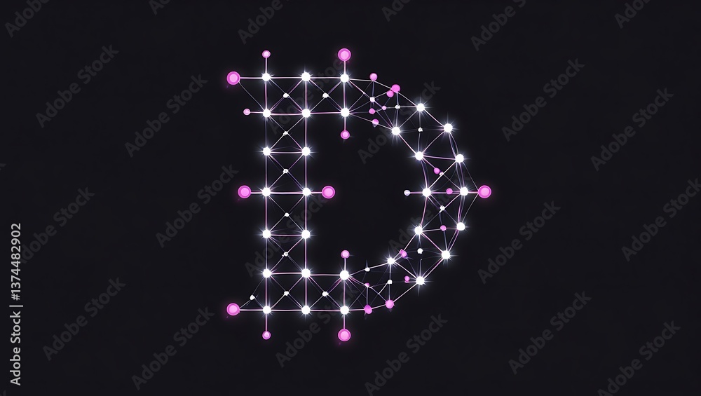 Fototapete Stylized letter 