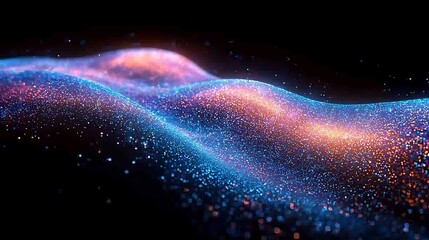 Obraz premium Abstract Particle Wave Background