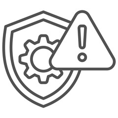 Warning Sign Outline Icon