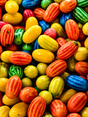 Vibrant Jelly Beans in Macro. Close-up Photography of Colorful Candy Assortment. Sweet Party Treats and Holiday Confectionery Favorites
