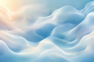 Obraz premium Soft flowing abstract background with gentle curves and light hues creating a serene atmosphere ideal for design projects and artistic expressions, abstract art concept