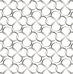 Naklejka premium Ornement décoratif Motif abstrait Symbole Infini Croix Réseau Argent Gris style Monogramme